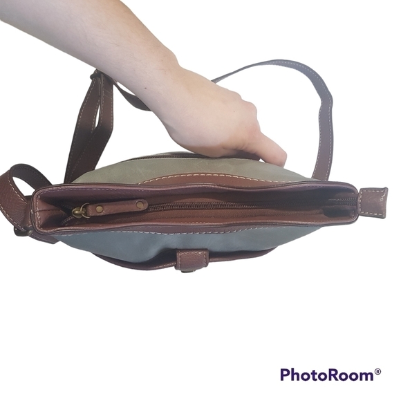 Boc Tricolour Zippered Faux Leather Crossbody Bag - Picture 3 of 16